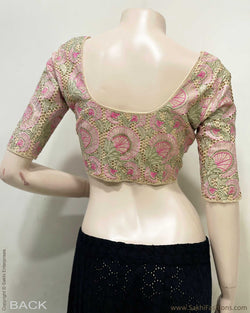 BL-S47986D Cream Cutwork Rblouse