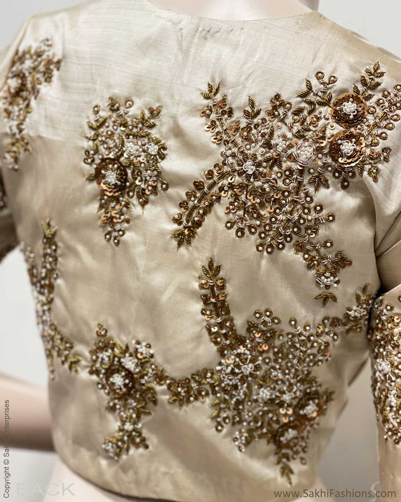 BL-S48878 Cream Floral Kanchi