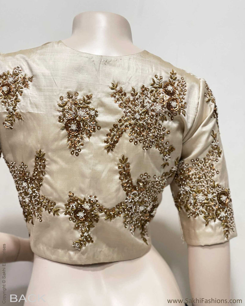 BL-S48878 Cream Floral Kanchi