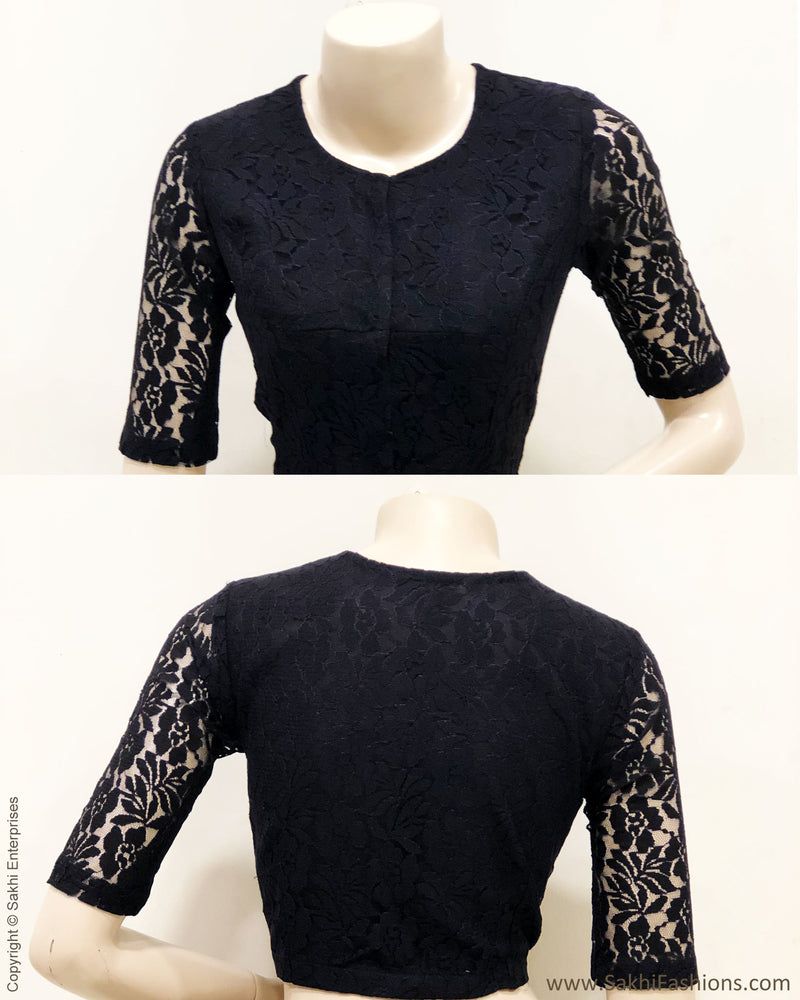 BL-R22445 Black Lace Blouse
