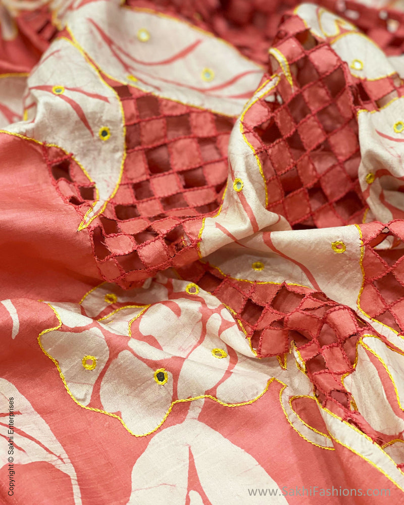 DP-C52025 Batik Cutwork saree