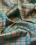 DRBL-20673 Turquoise Banarsi BlouseF