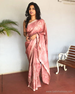 EE-S14250 Peach Tussar Batik