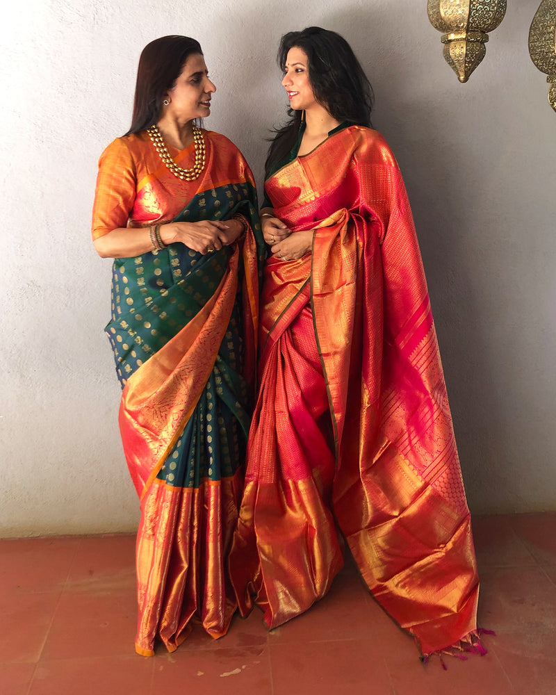 EE-S17460 Pink Kanchi saree