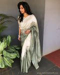 EE-S21203 Mint Cutwork Tussar