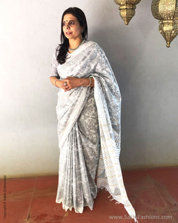 EE-S21546 White Munga silk cotton
