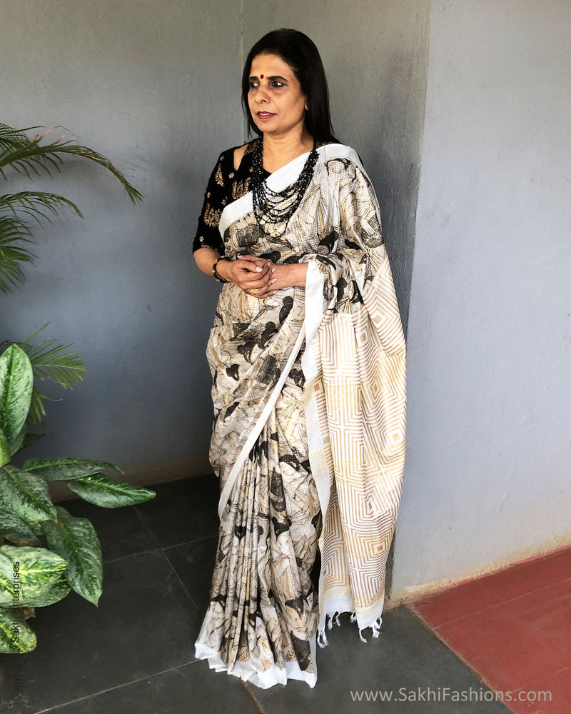 EE-S21550 Munga Cotton Sari