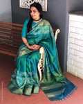 EE-S21579 Green Tussar Saree
