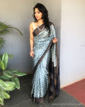 EE-S21580 Blue Grey Tussar