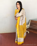EE-S43709 Tussar Cutwork Sari