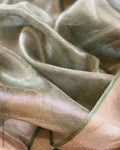 EE-S47285G Green Tissue Saree