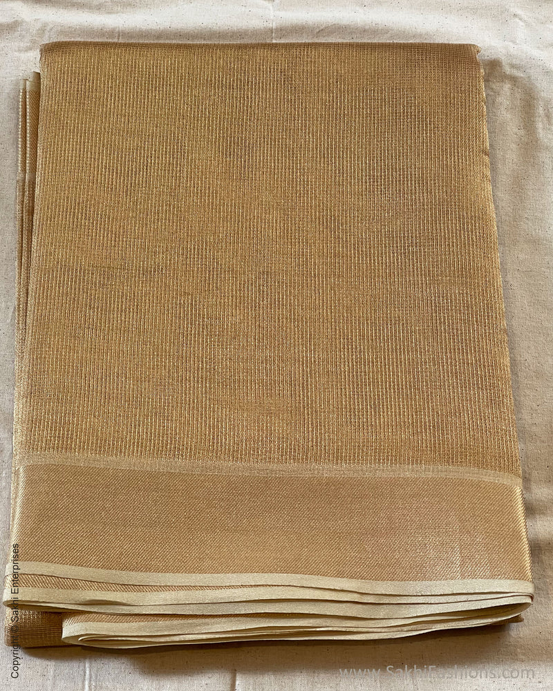 EE-S47287G Gold Tissue Saree