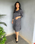 EE-S48004T Black Ajrakh Dress