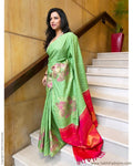 EE-S48684 Green Kanchi sari