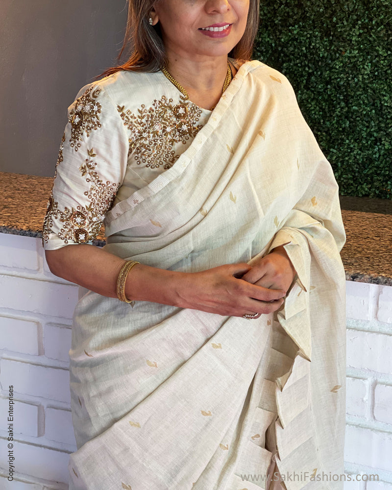 BL-S48878 Cream Floral Kanchi