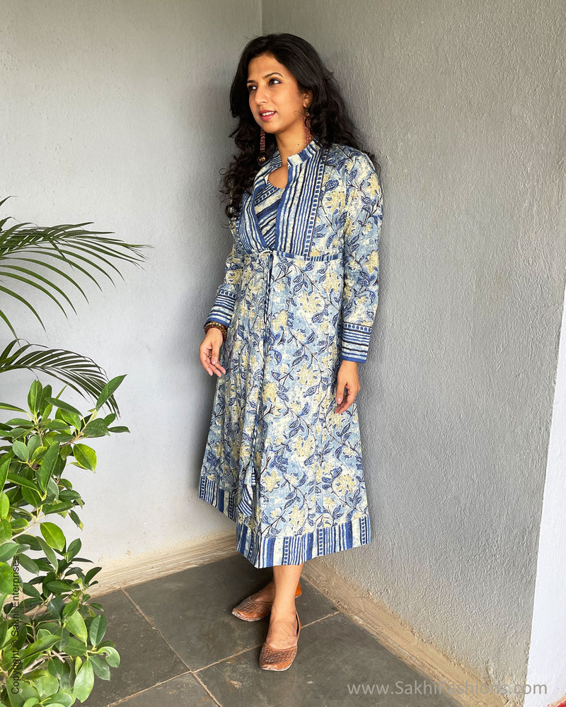 EE-S50130 Blue Jacket Dress