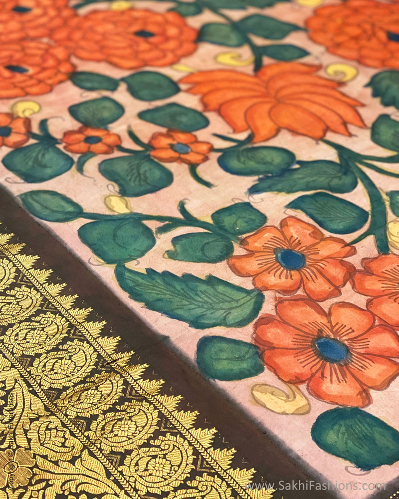EE-S53221 Kalamkari Kanchi Silk
