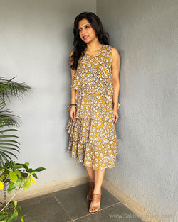 EE-S54406 Kalamkari Layer Dress