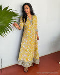 EE-T216272 Mustard Maxi Dress