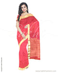 ITS-19733 - Peach &  Pure Silk Saree