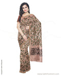 ITS-20041 - Peach &  Faux Chanderi Saree