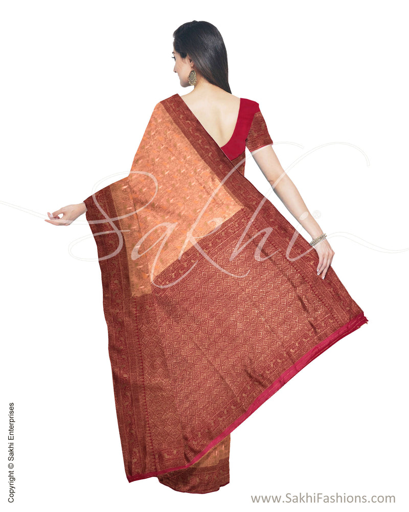 ITS-20068 - Pink  &  Chanderi Cotton Saree