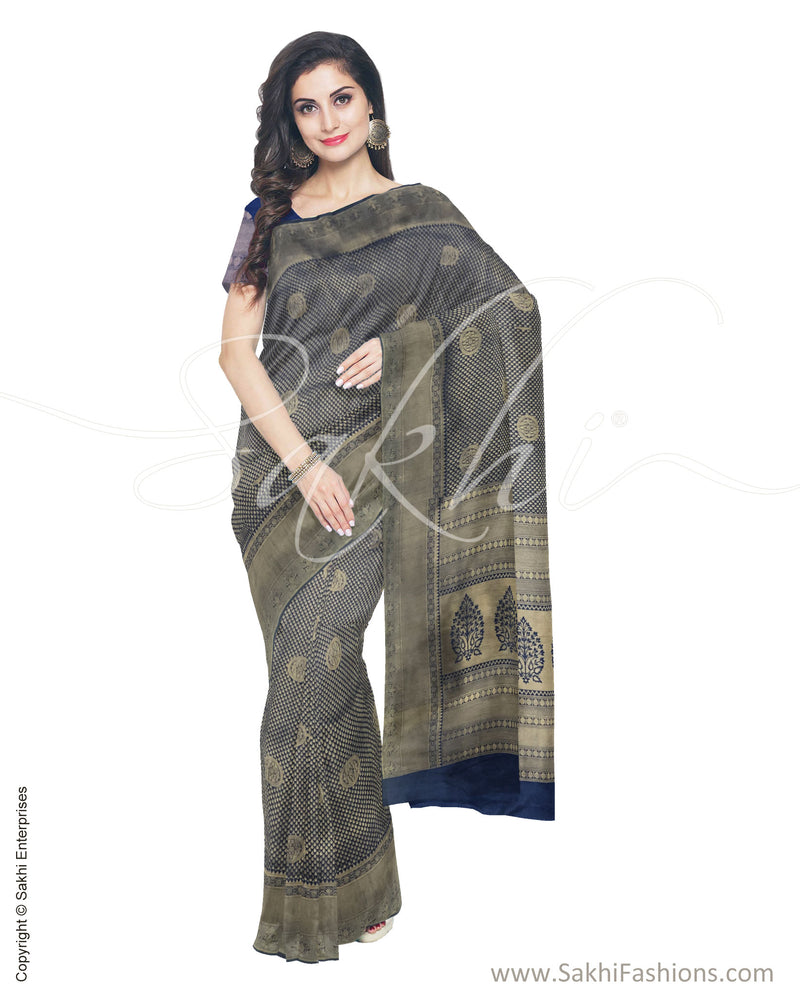 ITS-20187 - Blue &  Faux Silk Saree