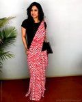 EE-S22819 - The Red Zebra Ready SkirtSaree