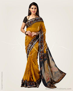 SR-0895 Chiffon Kalam Saree