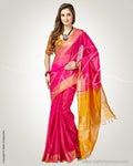 SR-0896 - Pink & yellow pure Uppada Cotton silk saree