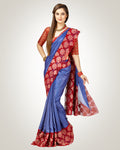 SR-0911 Blue Tussar Cutwork