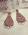 AJDS-9957 - Gold &  Mix Metal  Earring