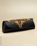 AC-0028 Oval Black Clutch