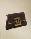 AC-0038 Black Jute Clutch