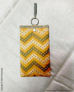 ACDO-17417 - Yellow & Multi Mobile Pouch