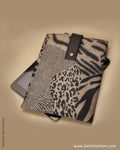 ACMSO-3486 Beige & Black Pure Tussar silk Ipad cover