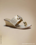 AF-0024 White Crochet Wedge