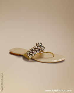 AF-0052 Gold Flat Footwear