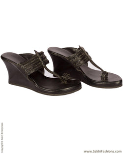 AFDN-39628 - Black Heel Chappal