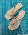 AFDP-15057 - Beige &  Flat Chappal