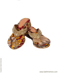 AFDP-24456 - Multi & Gold Heel Chappal