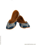 AFDQ-1014 - Blue & Brown Flat Court Shoe