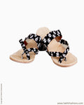 AFDQ-10512 - Black & Beige Chappal