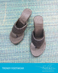 AFDQ-14991 - Black & Black Chappal