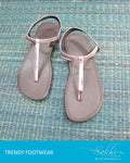 AFDQ-15021 - Silver & Silver Chappal