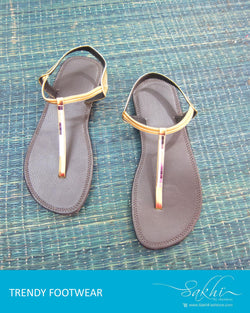 AFDQ-15029 - gold & gold Chappal