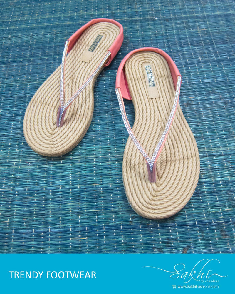 AFDQ-15130 - Peach & Beige Footwear