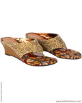 AFDQ-3189 - Multi & Gold Heel Chappal