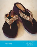 AFDQ-7379 - Black & Gold Foot Wear