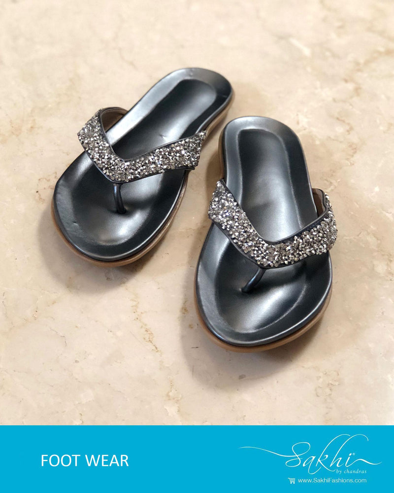 AFDR-0336 - Black & Silver Foot Wear